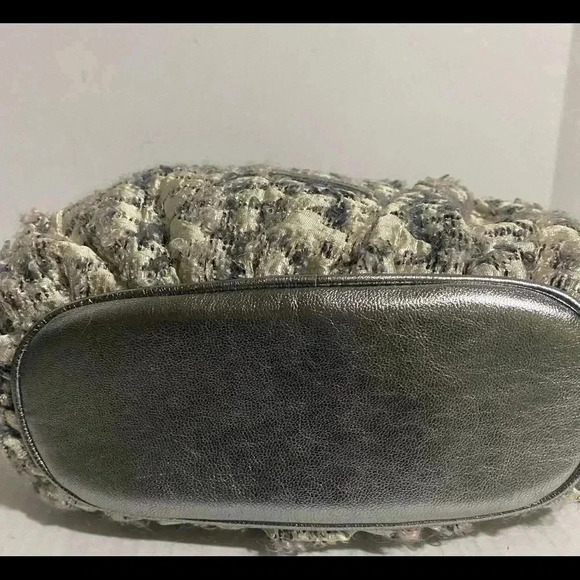 Moschino beige/grey woven satchel handbag - Picture 3 of 14